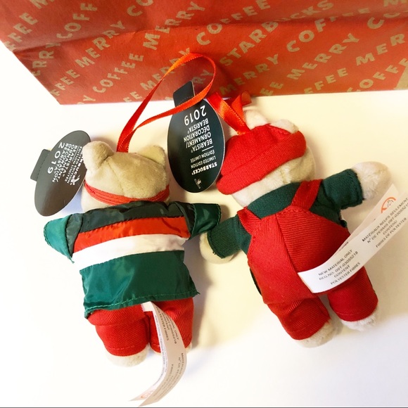 Starbucks Bearista Ornaments 2019 Limited Edition - Picture 3 of 6